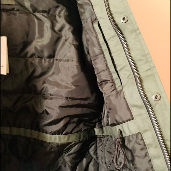 Cotton Winter Military Army Coat Olive Green XL - Picture 7 of 10